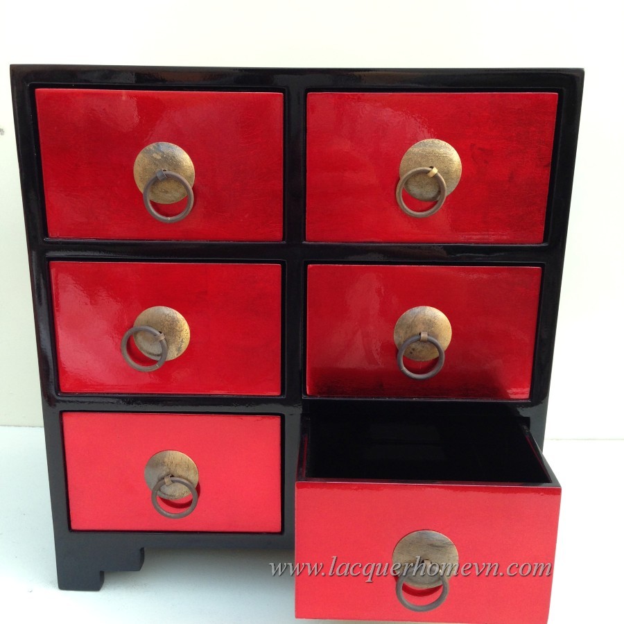 MDF lacquer jewelry drawers, made in Vietnam